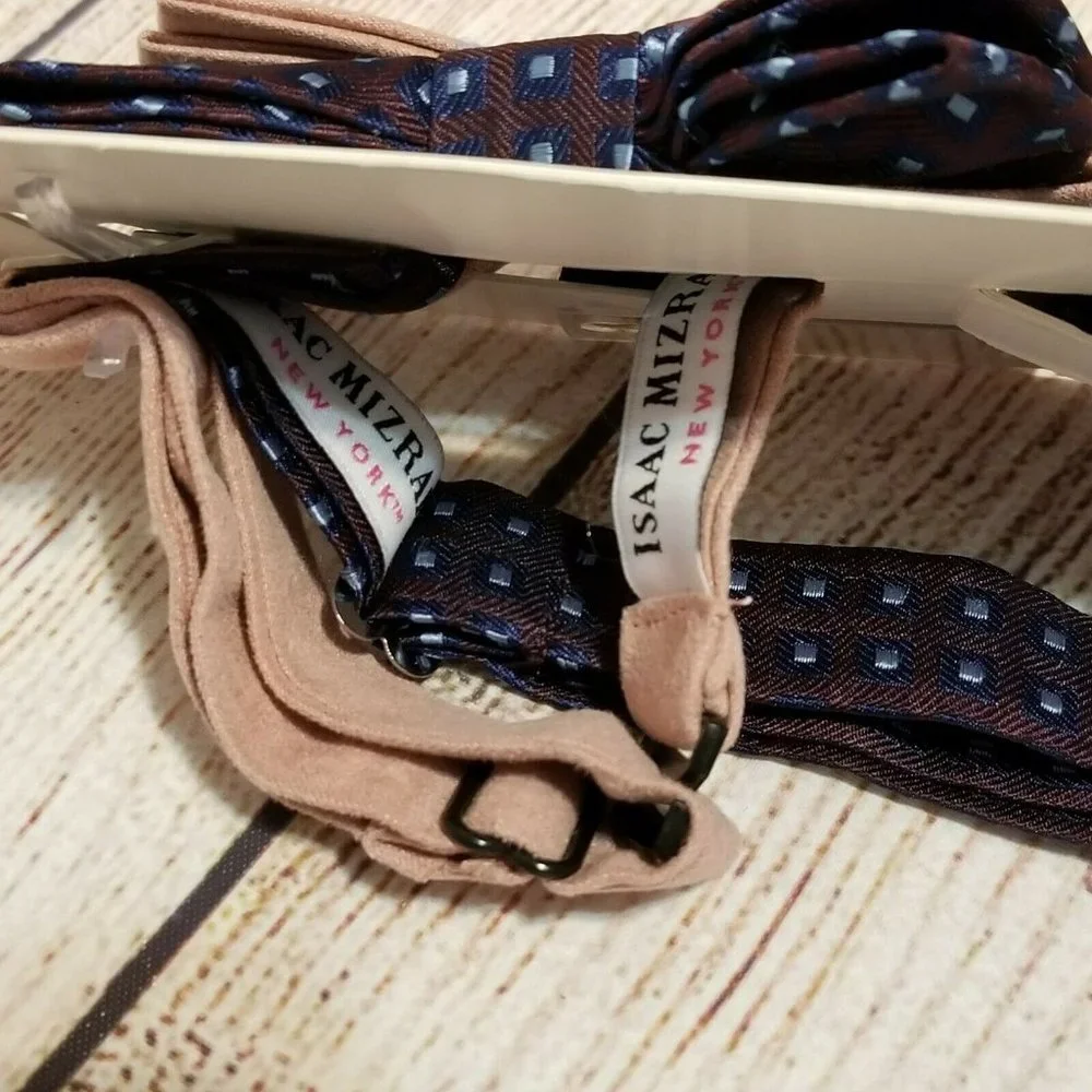 Isaac Mizrahi Boys Bow Tie Set of 2 New Easter